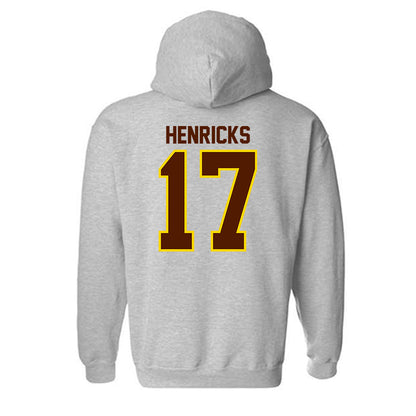 Western Michigan - NCAA Men's Ice Hockey : Ty Henricks - Classic Shersey Hooded Sweatshirt-1