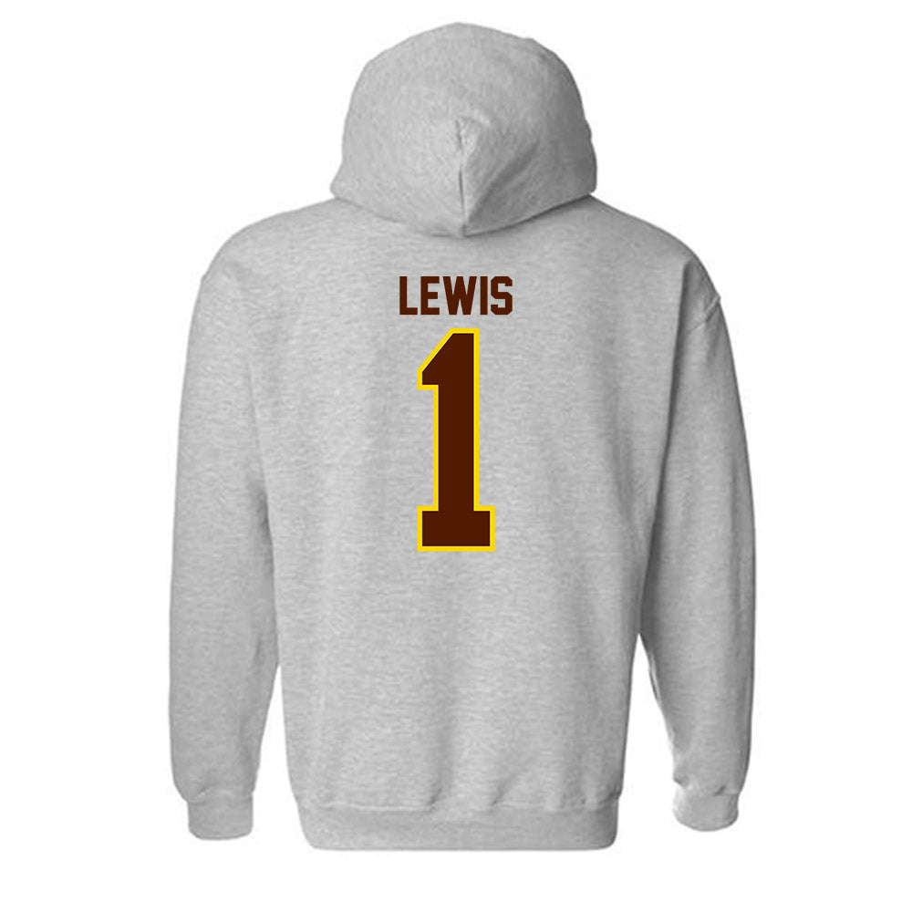 Western Michigan - NCAA Men's Basketball : Trey Lewis - Classic Shersey Hooded Sweatshirt-1
