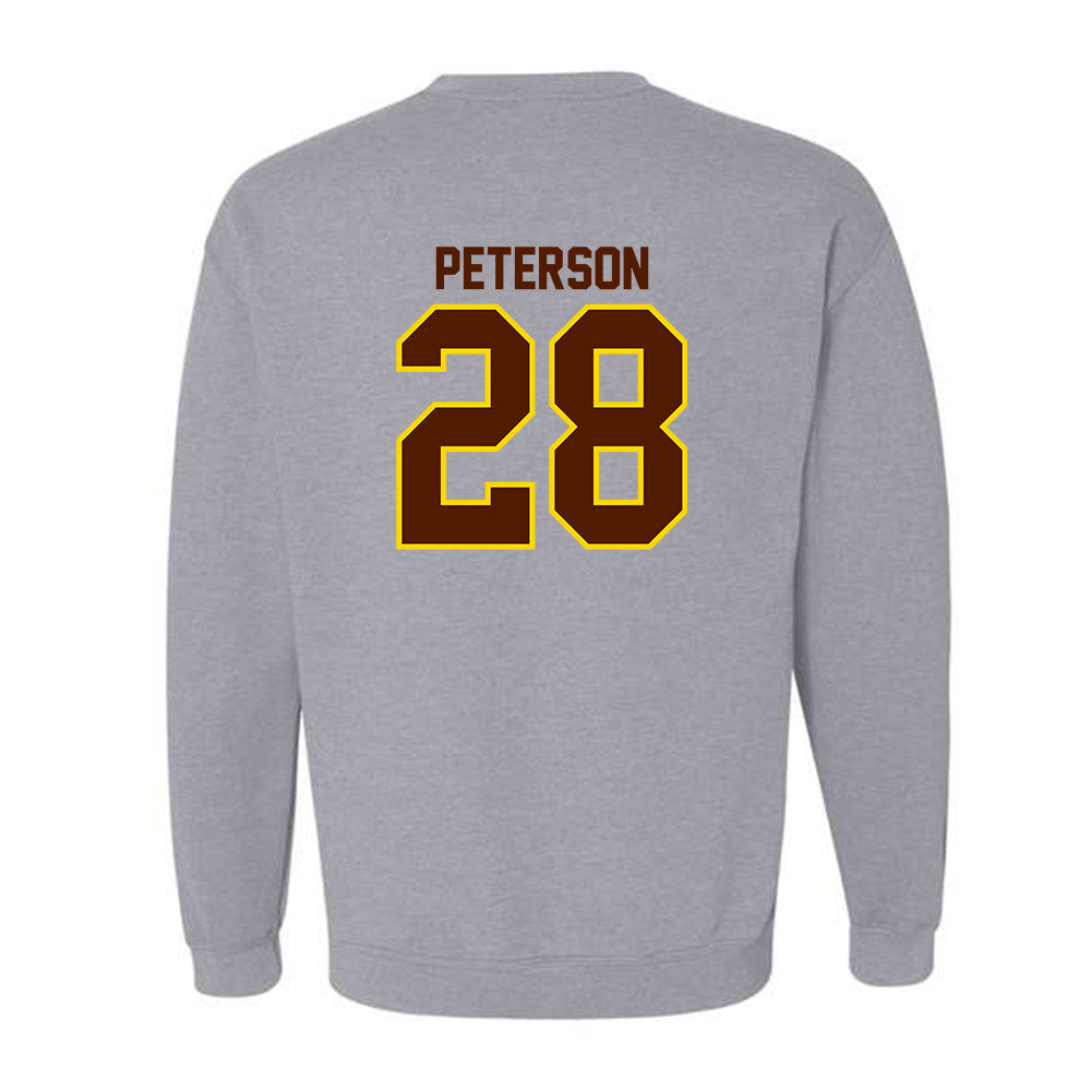 Western Michigan - NCAA Football : Will Peterson - Classic Shersey Crewneck Sweatshirt-1