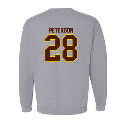 Western Michigan - NCAA Football : Will Peterson - Classic Shersey Crewneck Sweatshirt-1