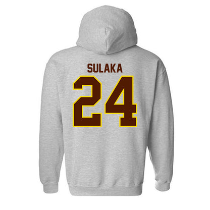 Western Michigan - NCAA Men's Basketball : Michael Sulaka - Classic Shersey Hooded Sweatshirt-1