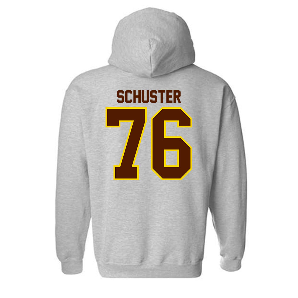 Western Michigan - NCAA Football : Chad Schuster - Classic Shersey Hooded Sweatshirt-1
