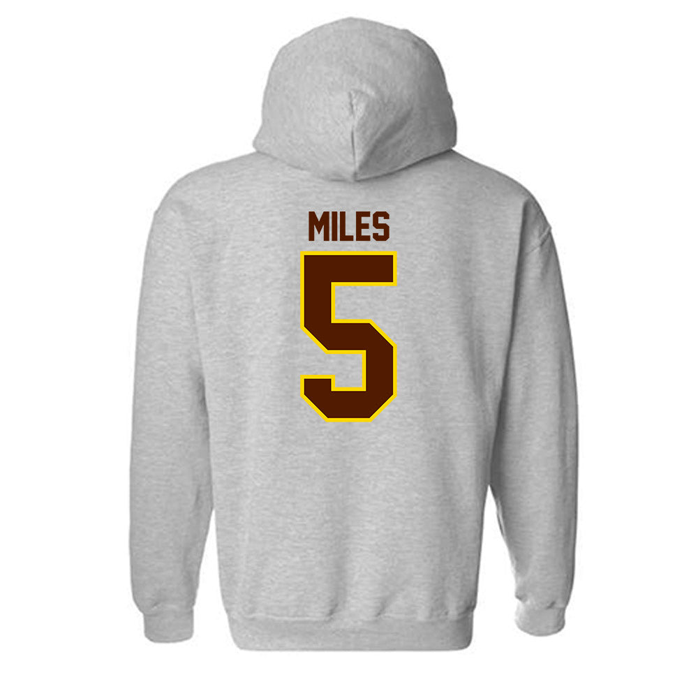 Western Michigan - NCAA Football : Devin Miles - Classic Shersey Hooded Sweatshirt-1