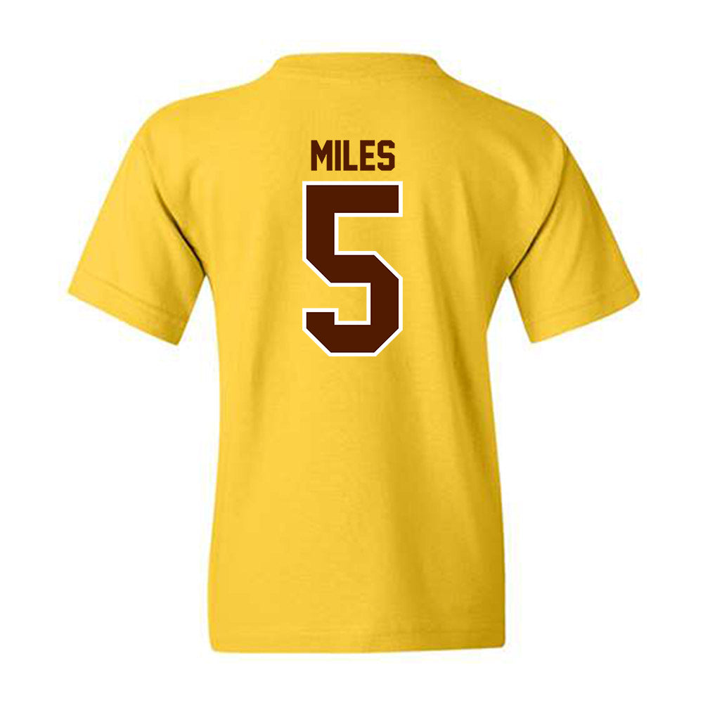 Western Michigan - NCAA Football : Devin Miles - Classic Shersey Youth T-Shirt-1