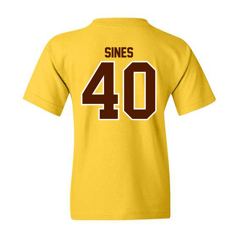 Western Michigan - NCAA Football : Nathan Sines - Classic Shersey Youth T-Shirt-1