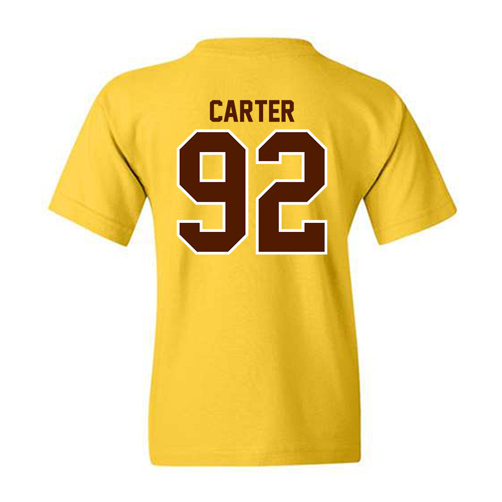 Western Michigan - NCAA Football : Gian Carter - Classic Shersey Youth T-Shirt-1