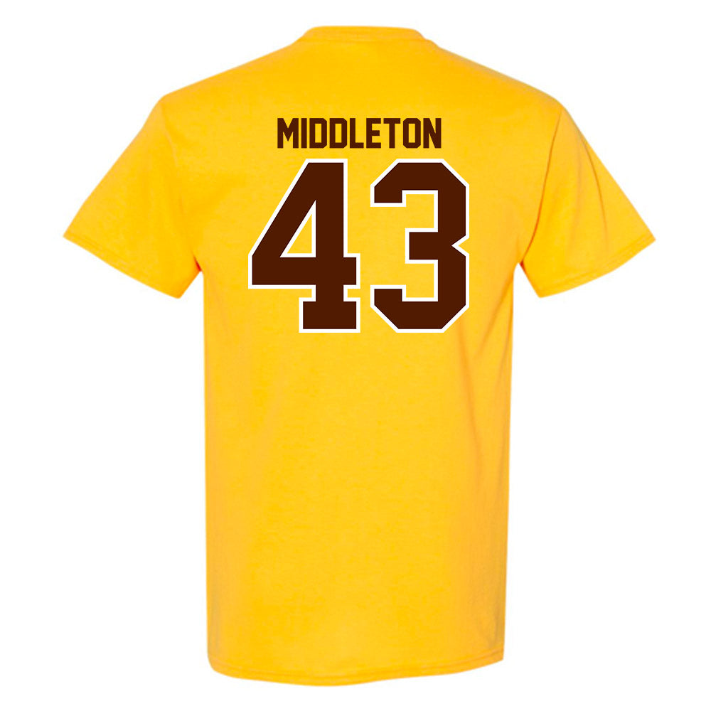 Western Michigan - NCAA Baseball : Cooper Middleton - Classic Shersey T-Shirt-1