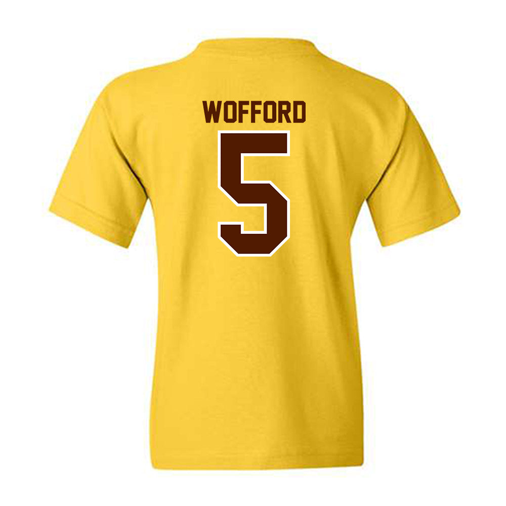 Western Michigan - NCAA Football : Aaron Wofford - Classic Shersey Youth T-Shirt-1