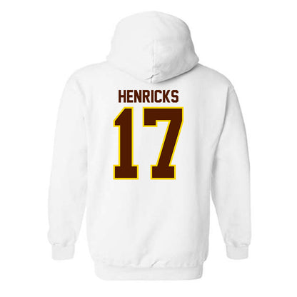 Western Michigan - NCAA Men's Ice Hockey : Ty Henricks - Classic Shersey Hooded Sweatshirt-1