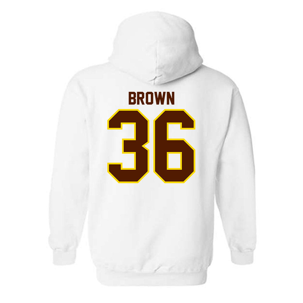 Western Michigan - NCAA Football : Freddy Brown - Classic Shersey Hooded Sweatshirt-1