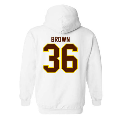Western Michigan - NCAA Football : Freddy Brown - Classic Shersey Hooded Sweatshirt-1