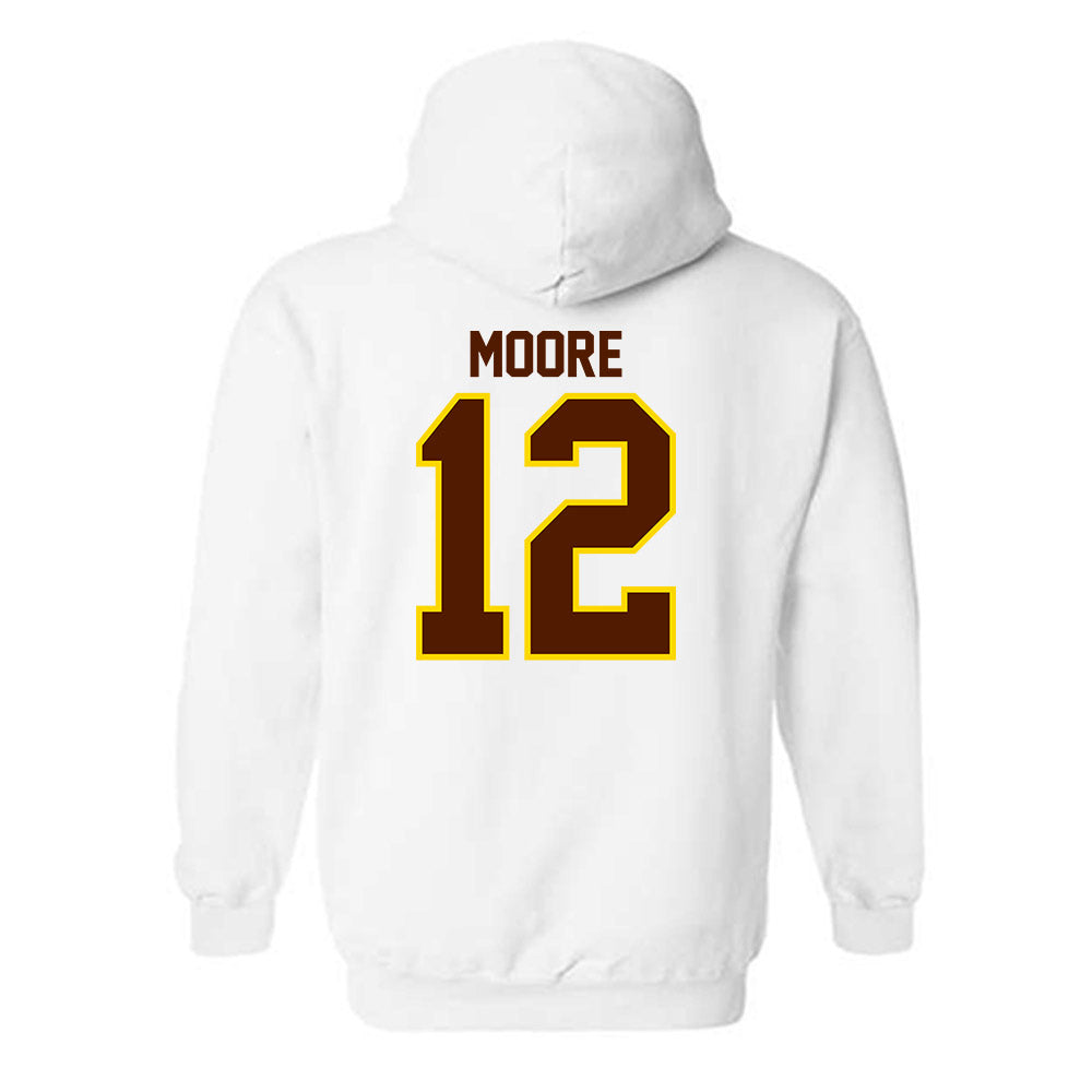 Western Michigan - NCAA Football : Dillon Moore - Classic Shersey Hooded Sweatshirt-1