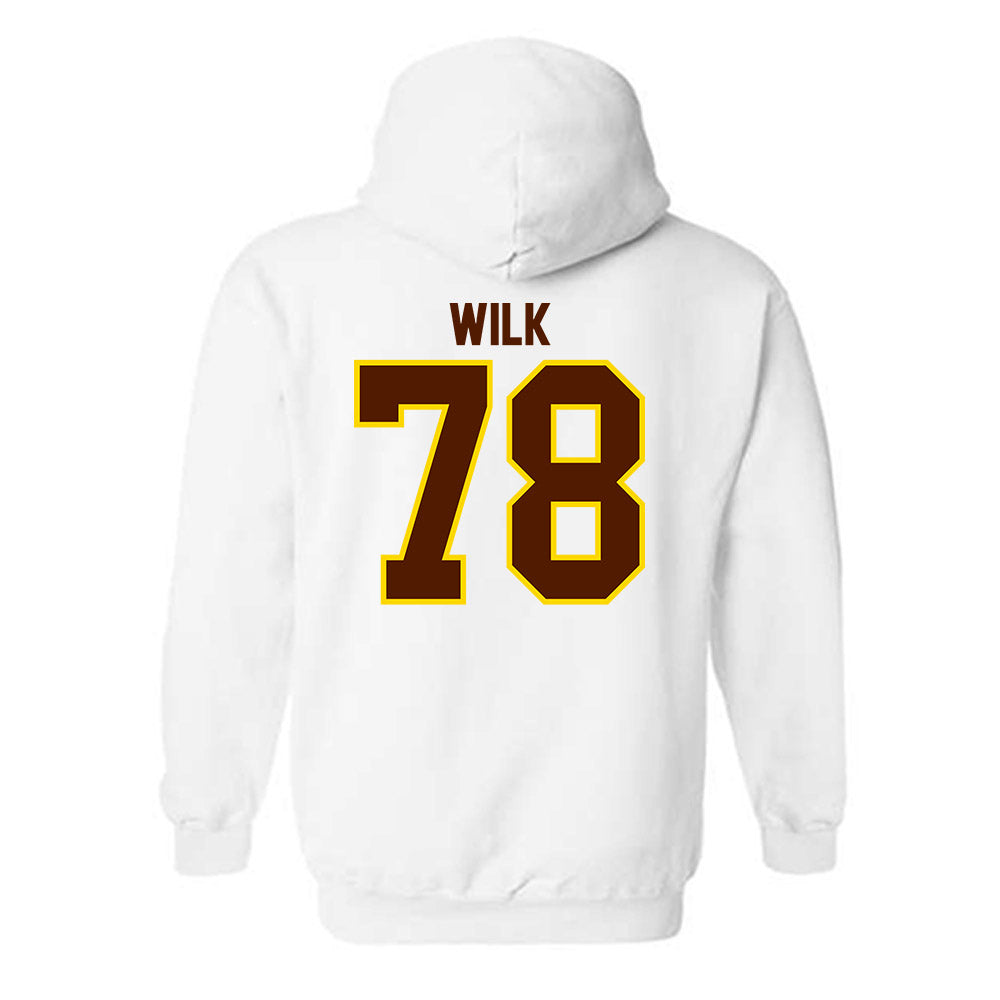 Western Michigan - NCAA Football : Jacob Wilk - Classic Shersey Hooded Sweatshirt-1