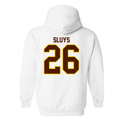 Western Michigan - NCAA Men's Ice Hockey : Jamison Sluys - Classic Shersey Hooded Sweatshirt-1