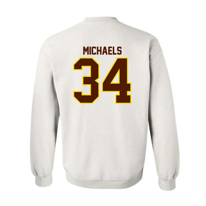 Western Michigan - NCAA Men's Ice Hockey : Owen Michaels - Classic Shersey Crewneck Sweatshirt-1