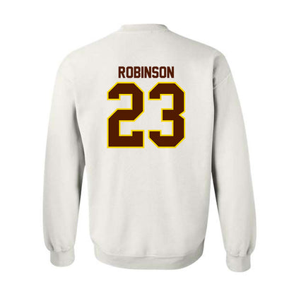 Western Michigan - NCAA Football : Larry Robinson - Classic Shersey Crewneck Sweatshirt-1