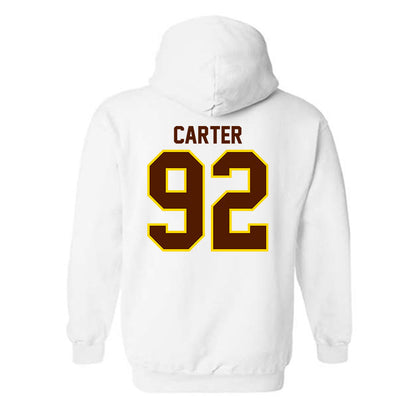Western Michigan - NCAA Football : Gian Carter - Classic Shersey Hooded Sweatshirt-1