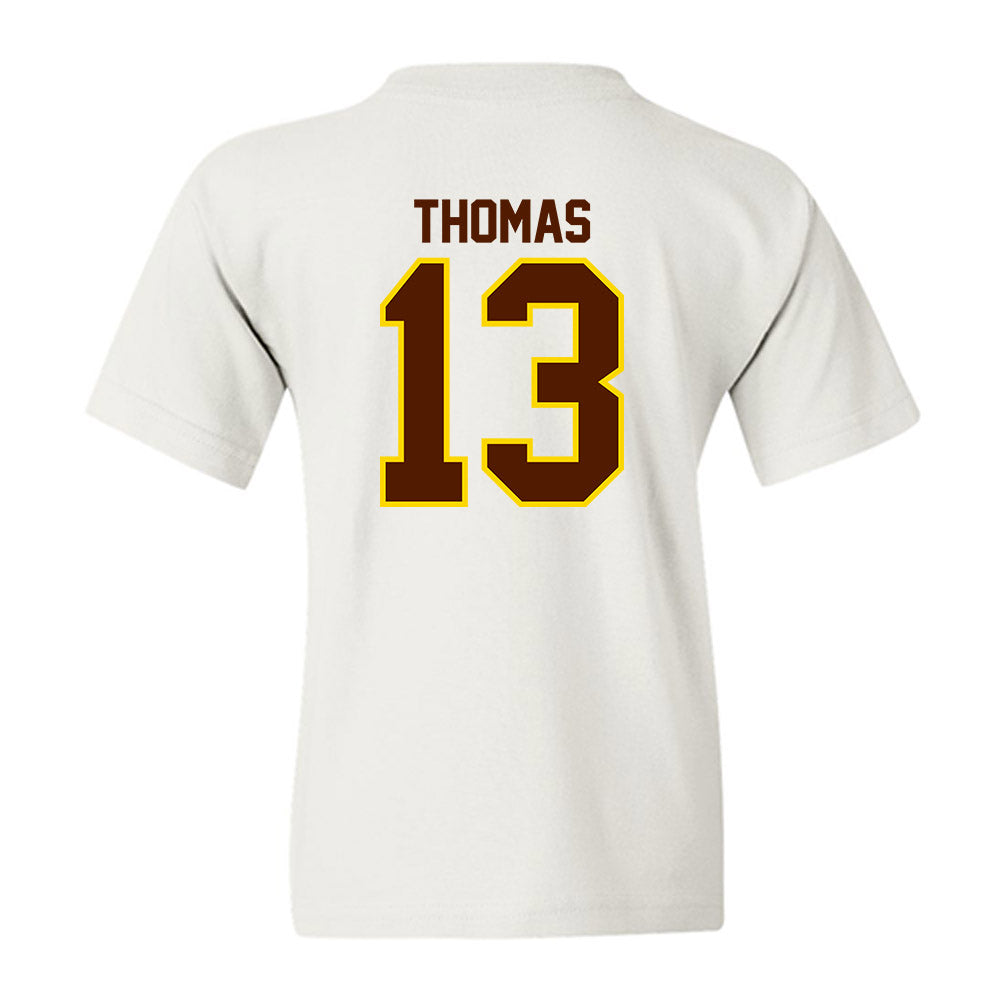 Western Michigan - NCAA Football : Jordon Thomas - Classic Shersey Youth T-Shirt-1