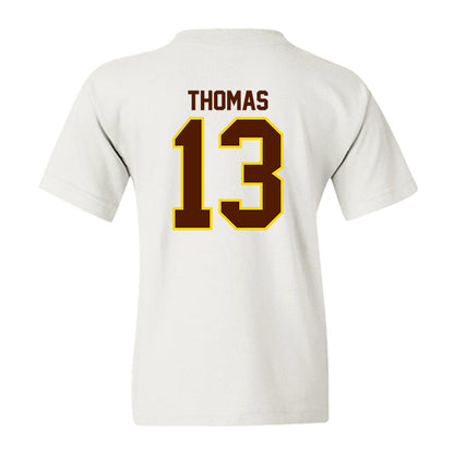 Western Michigan - NCAA Football : Jordon Thomas - Classic Shersey Youth T-Shirt-1