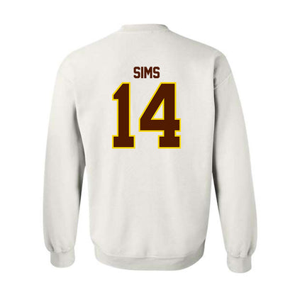 Western Michigan - NCAA Football : Jarvarius Sims - Classic Shersey Crewneck Sweatshirt-1