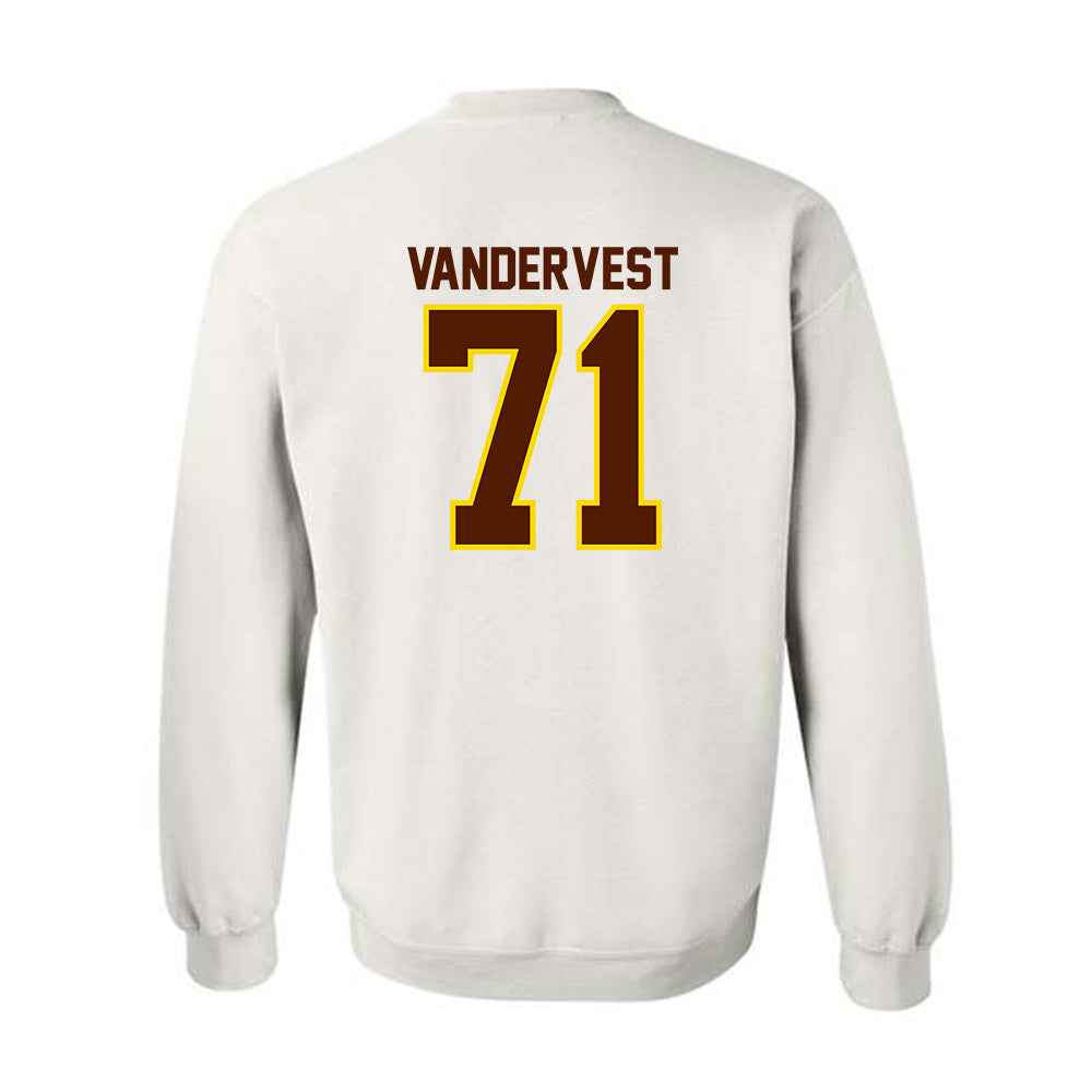 Western Michigan - NCAA Football : Adam Vandervest - Classic Shersey Crewneck Sweatshirt-1