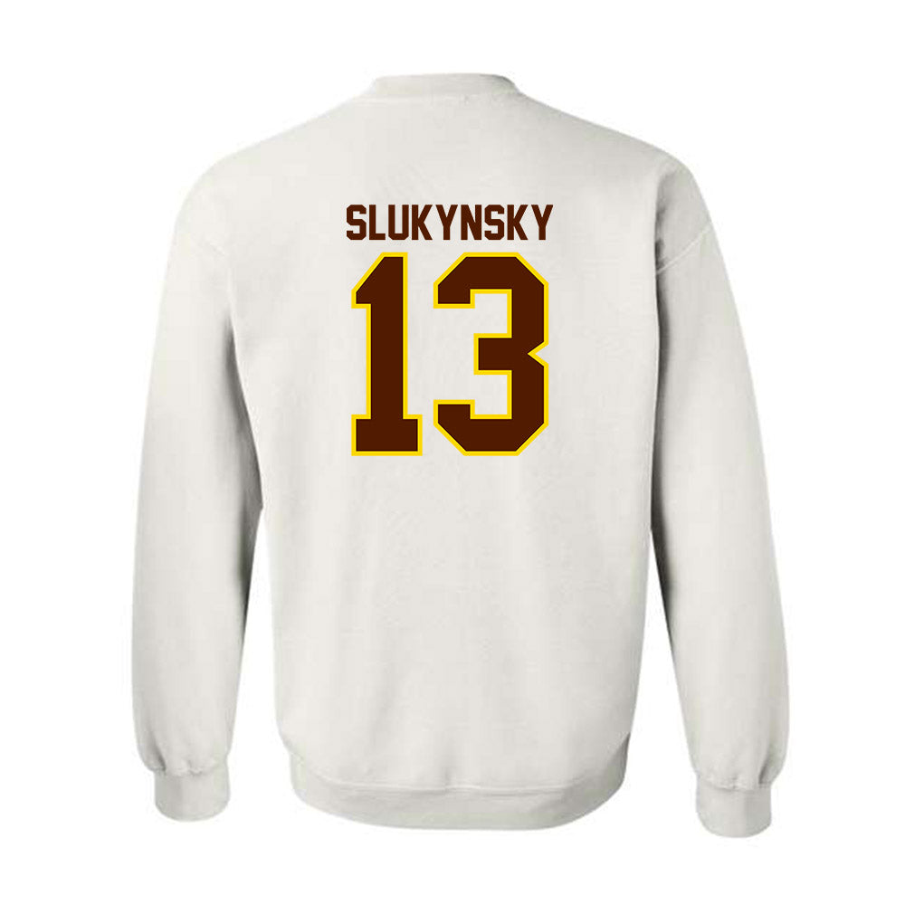 Western Michigan - NCAA Men's Ice Hockey : Grant Slukynsky - Classic Shersey Crewneck Sweatshirt-1