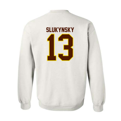 Western Michigan - NCAA Men's Ice Hockey : Grant Slukynsky - Classic Shersey Crewneck Sweatshirt-1