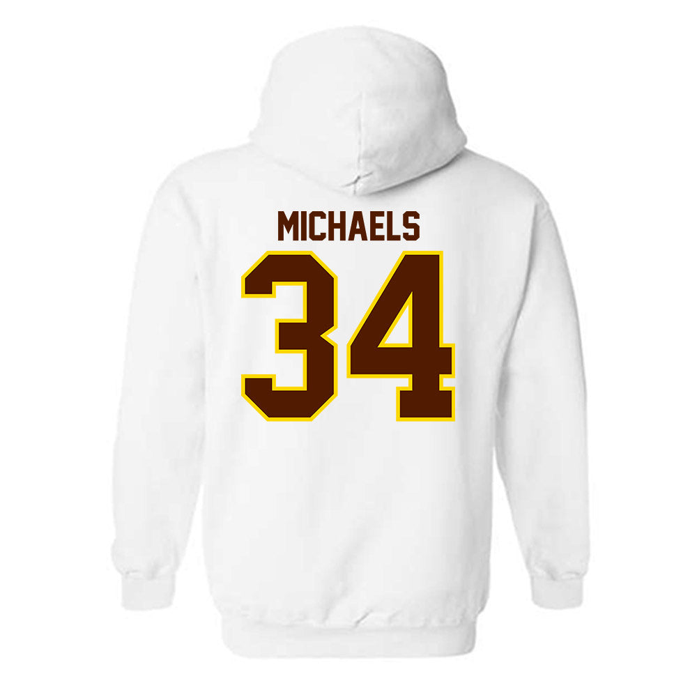 Western Michigan - NCAA Men's Ice Hockey : Owen Michaels - Classic Shersey Hooded Sweatshirt-1