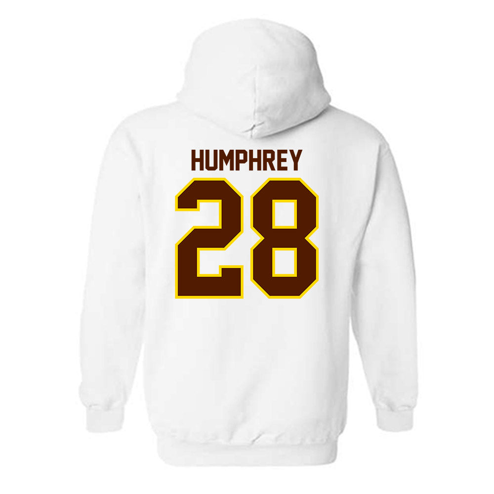 Western Michigan - NCAA Men's Ice Hockey : Ryan Humphrey - Classic Shersey Hooded Sweatshirt-1