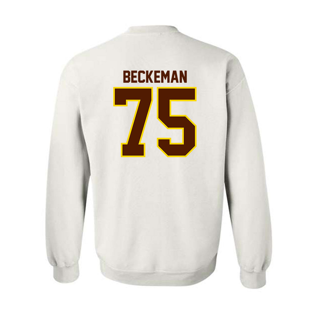 Western Michigan - NCAA Football : Spencer Beckeman - Classic Shersey Crewneck Sweatshirt-1