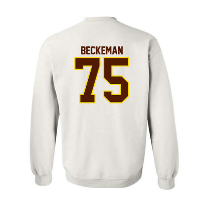 Western Michigan - NCAA Football : Spencer Beckeman - Classic Shersey Crewneck Sweatshirt-1