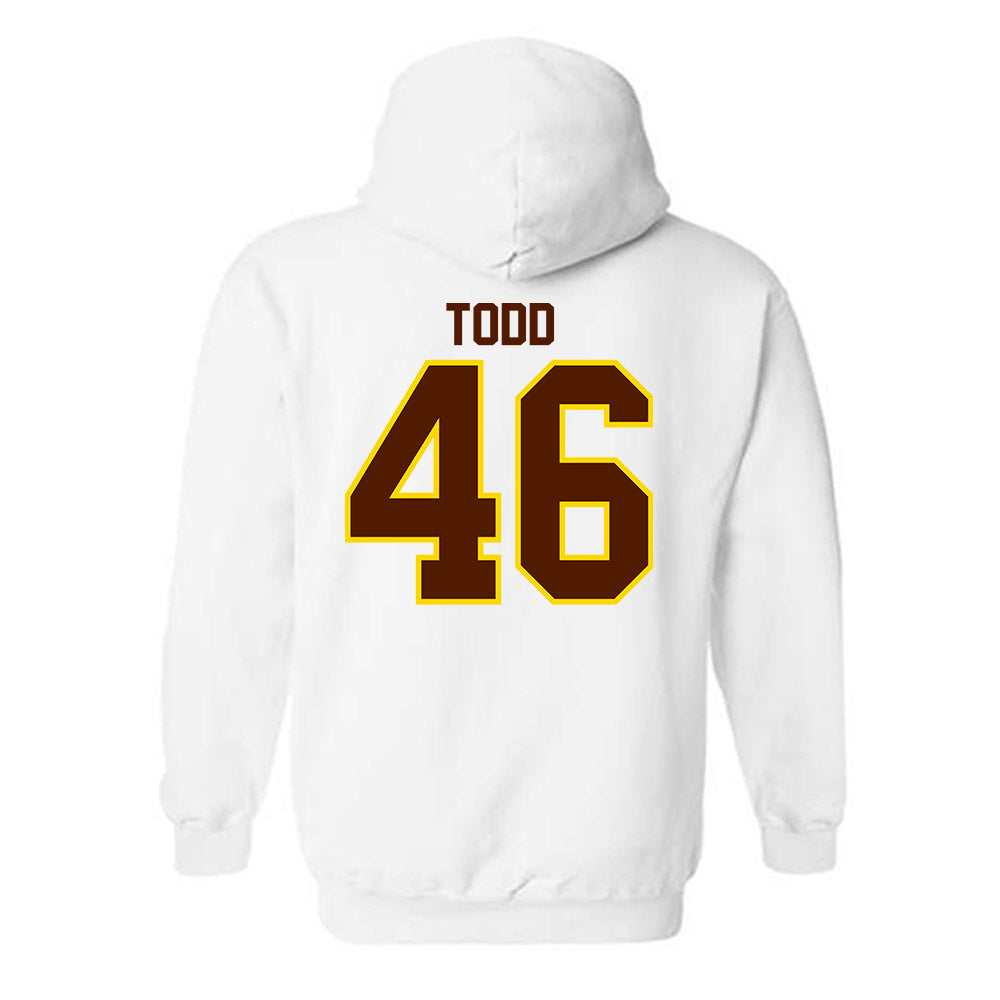 Western Michigan - NCAA Football : RJ Todd - Classic Shersey Hooded Sweatshirt-1