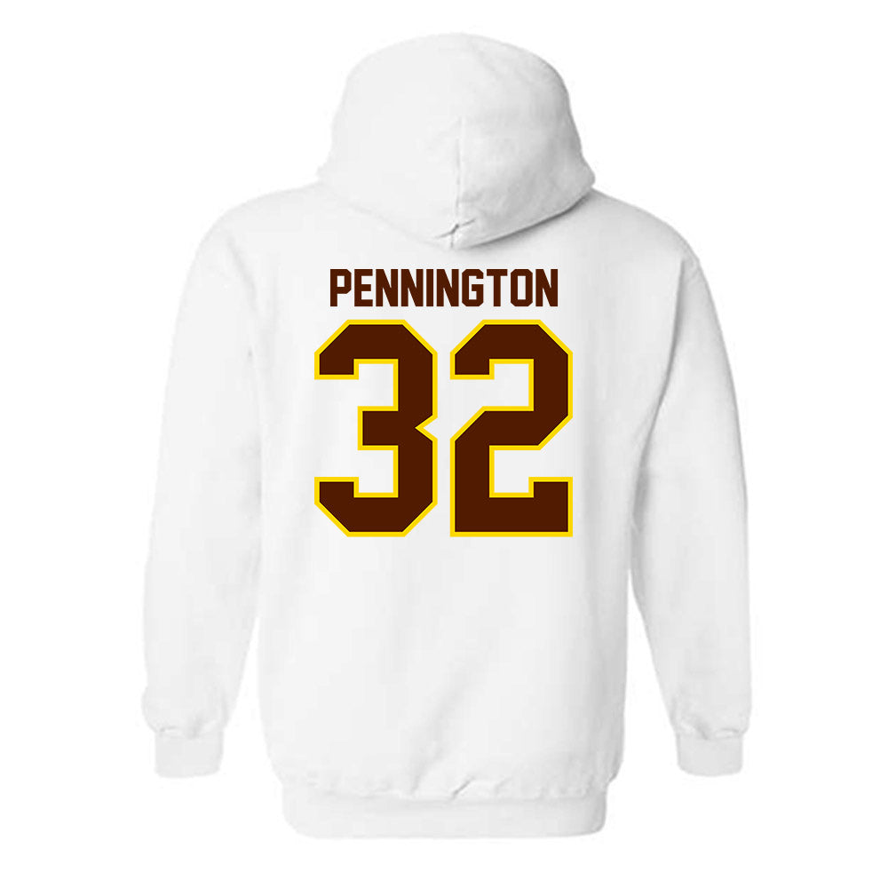 Western Michigan - NCAA Football : Derek Pennington - Classic Shersey Hooded Sweatshirt-1