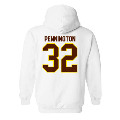 Western Michigan - NCAA Football : Derek Pennington - Classic Shersey Hooded Sweatshirt-1