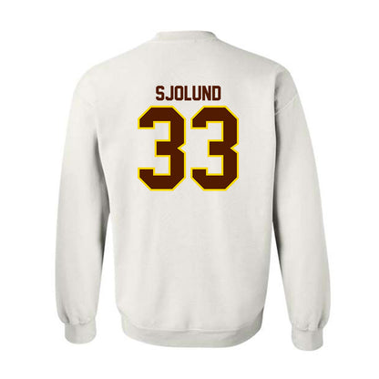 Western Michigan - NCAA Men's Ice Hockey : Samuel Sjolund - Classic Shersey Crewneck Sweatshirt-1