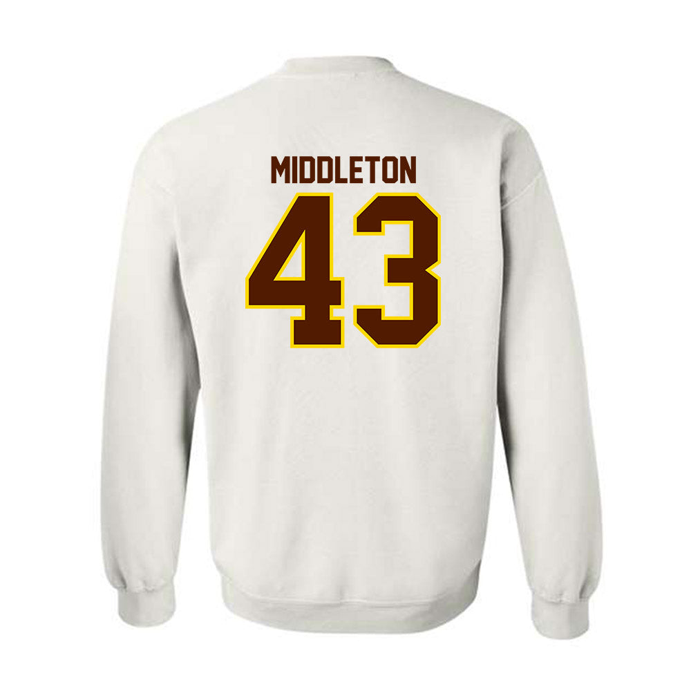 Western Michigan - NCAA Baseball : Cooper Middleton - Classic Shersey Crewneck Sweatshirt-1