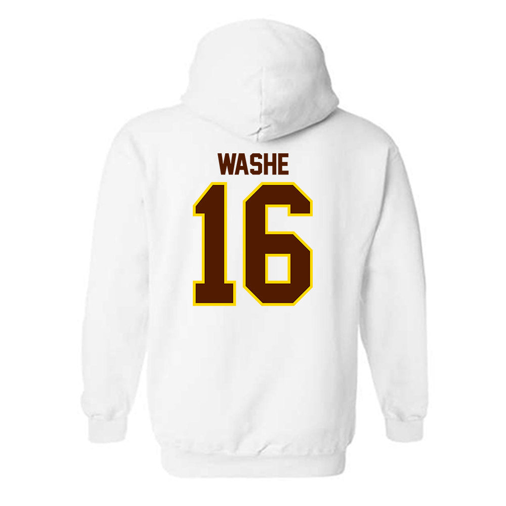 Western Michigan - NCAA Men's Ice Hockey : Tim Washe - Classic Shersey Hooded Sweatshirt-1