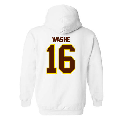 Western Michigan - NCAA Men's Ice Hockey : Tim Washe - Classic Shersey Hooded Sweatshirt-1