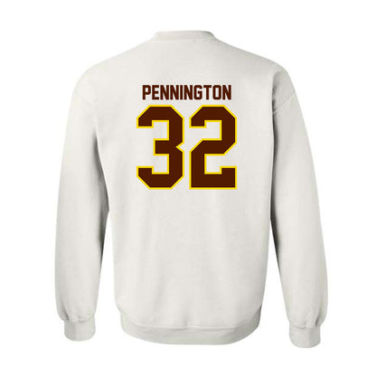 Western Michigan - NCAA Football : Derek Pennington - Classic Shersey Crewneck Sweatshirt-1