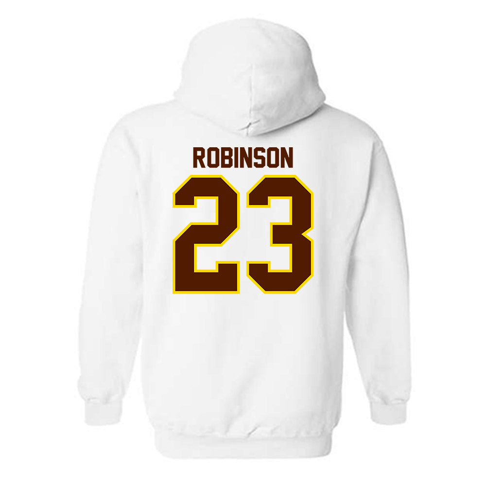 Western Michigan - NCAA Football : Larry Robinson - Classic Shersey Hooded Sweatshirt-1
