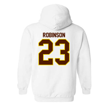 Western Michigan - NCAA Football : Larry Robinson - Classic Shersey Hooded Sweatshirt-1