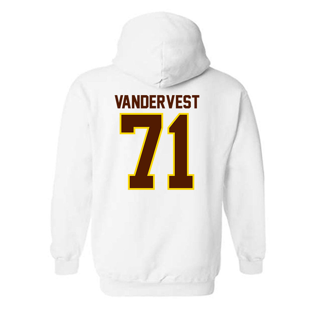 Western Michigan - NCAA Football : Adam Vandervest - Classic Shersey Hooded Sweatshirt-1