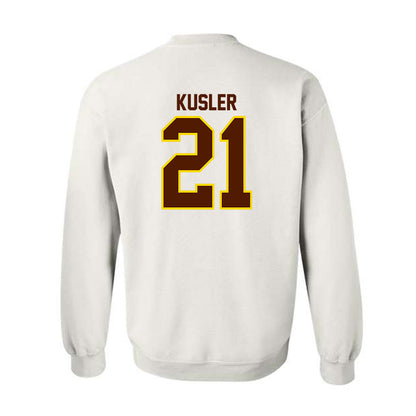Western Michigan - NCAA Men's Ice Hockey : Ryan Kusler - Classic Shersey Crewneck Sweatshirt-1