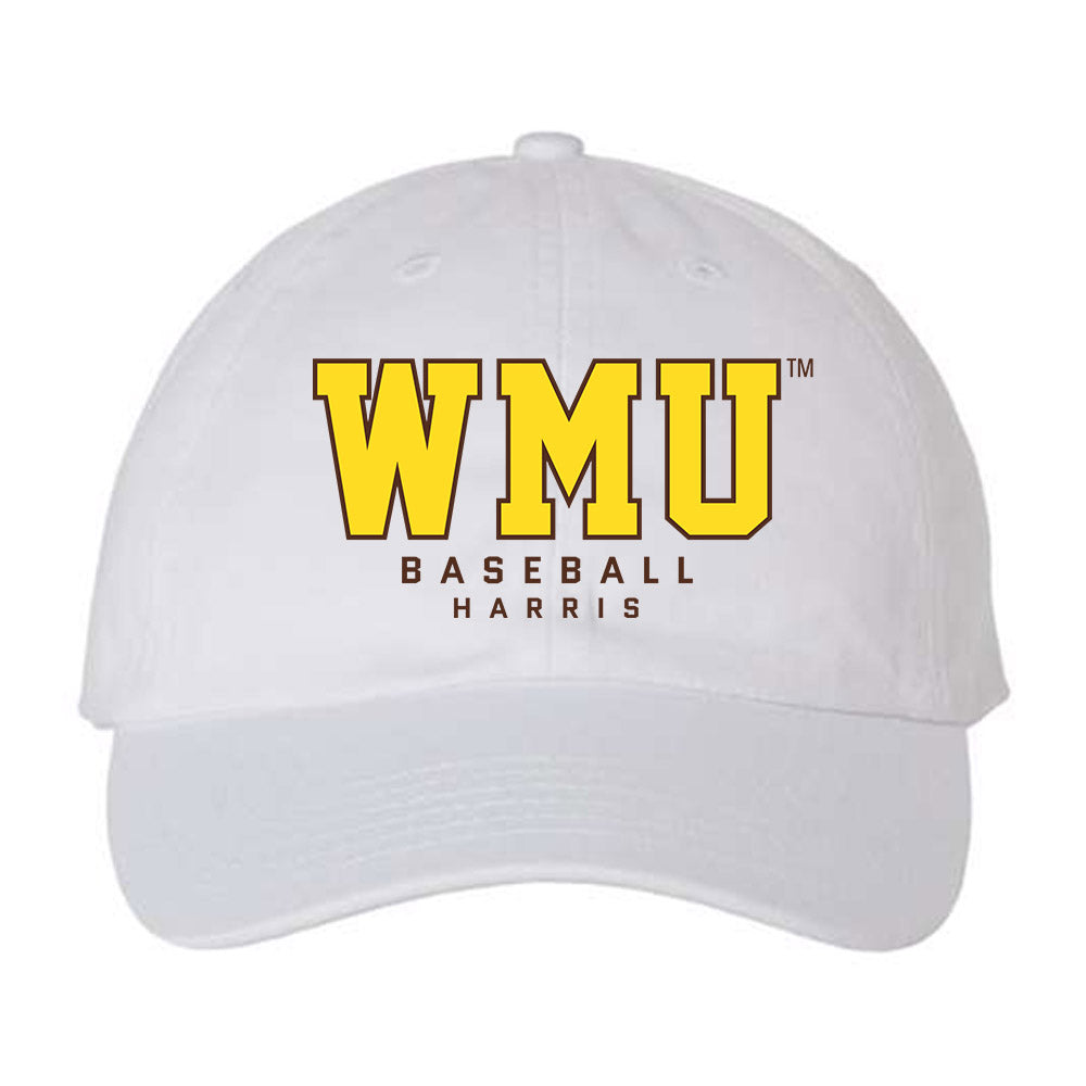 Western Michigan - NCAA Baseball : Julian Harris - Dad Hat-0