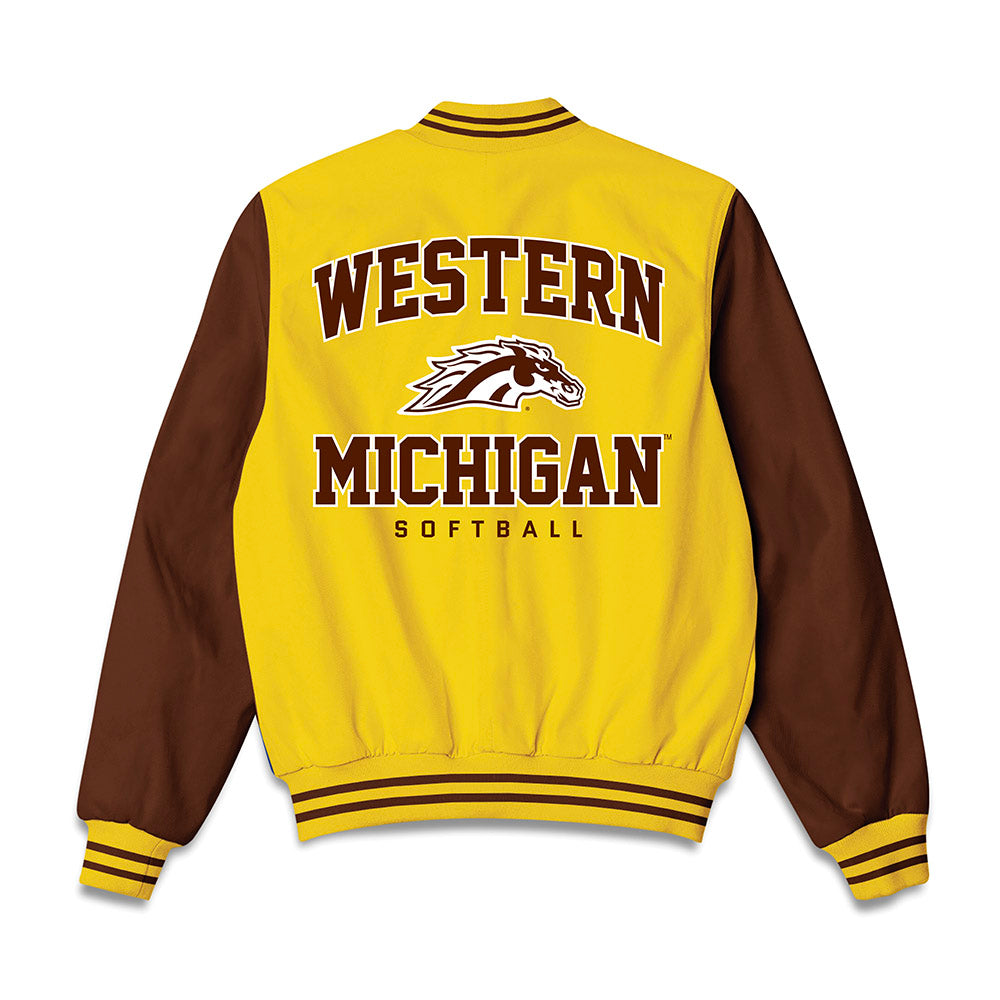 Western Michigan - NCAA Softball : Megan Malartsik - Bomber Jacket-1