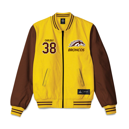 Western Michigan - NCAA Baseball : Sam Carlisle - Bomber Jacket-0