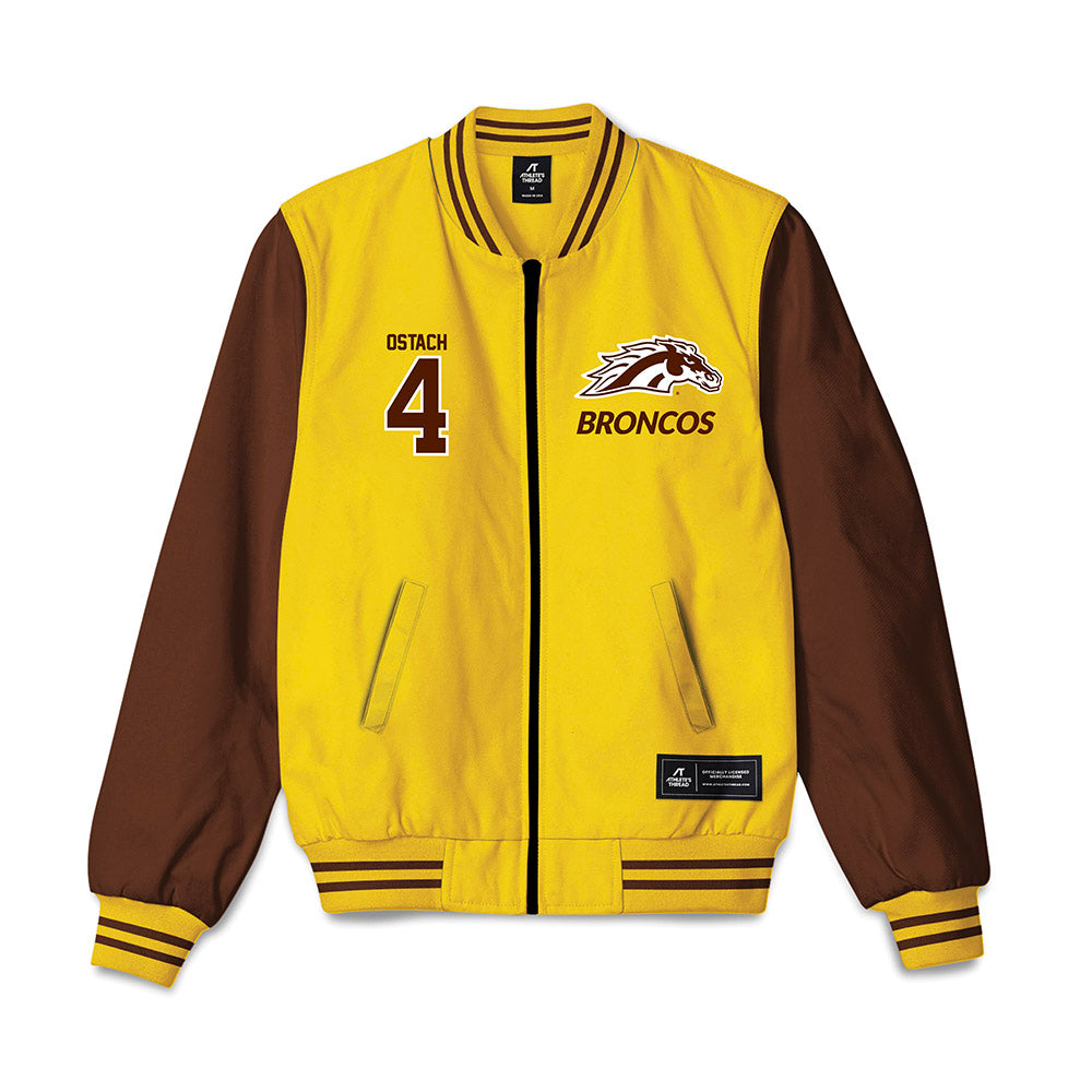 Western Michigan - NCAA Softball : Parker Ostach - Bomber Jacket-0