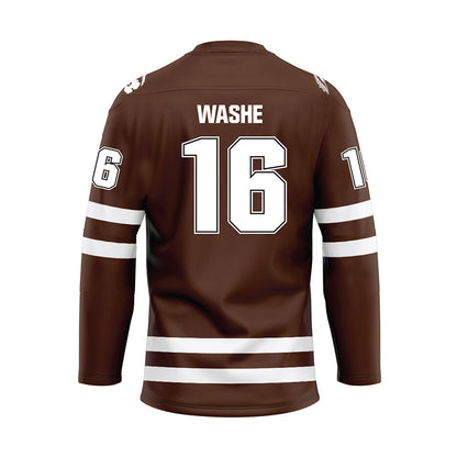 Western Michigan - NCAA Men's Ice Hockey : Tim Washe - Hockey Jersey-1