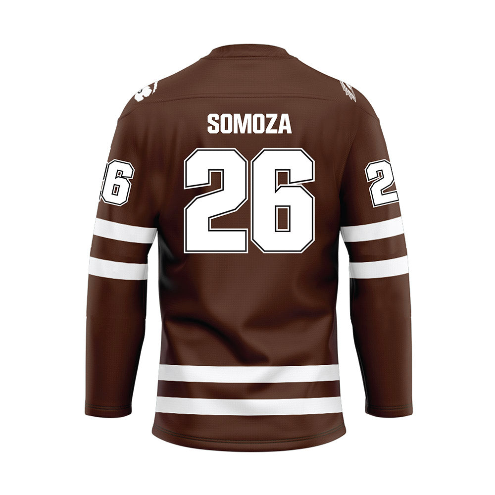 Western Michigan - NCAA Men's Ice Hockey : Ean Somoza - Hockey Jersey-1