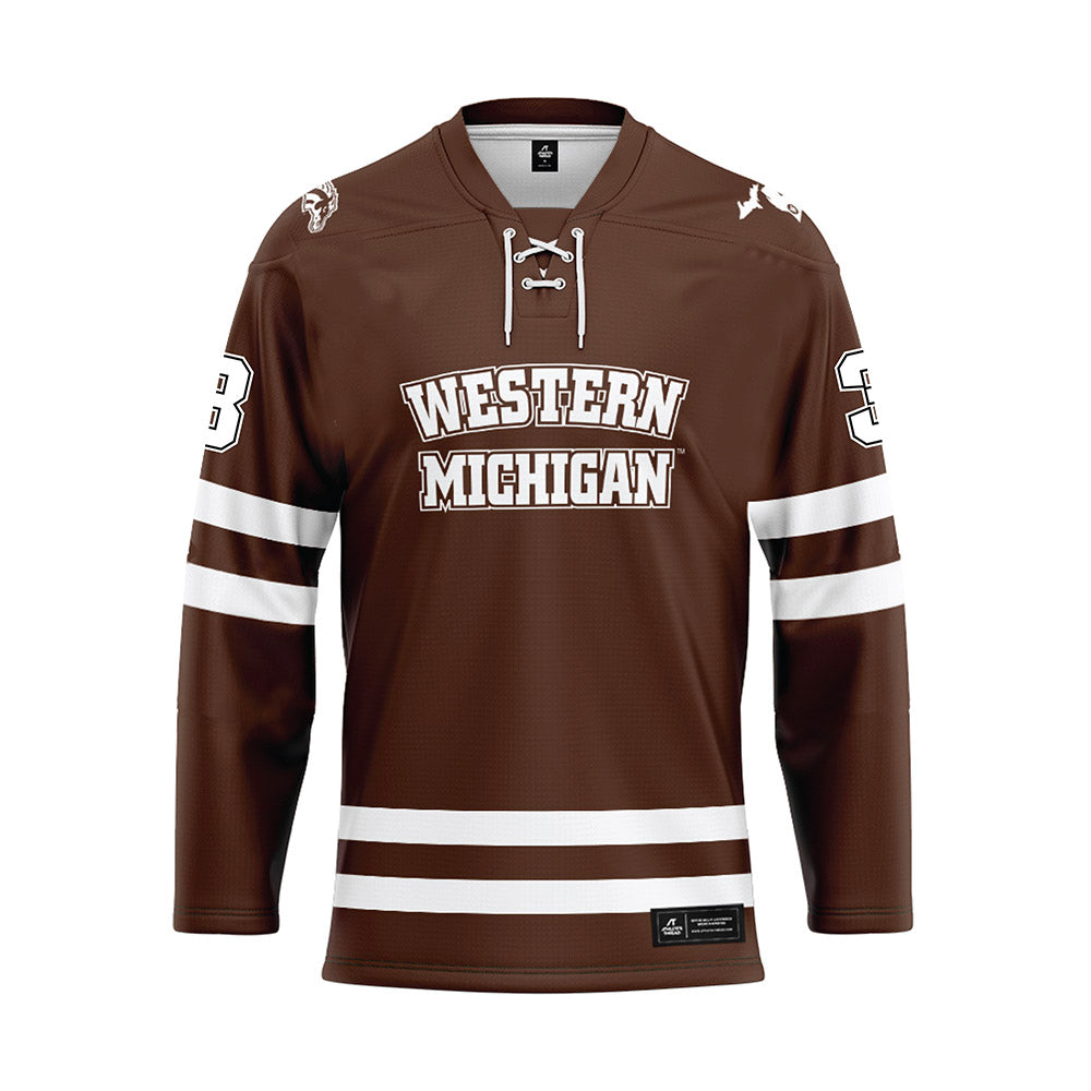 Western Michigan - NCAA Men's Ice Hockey : Cole Crusberg-Roseen - Hockey Jersey-0